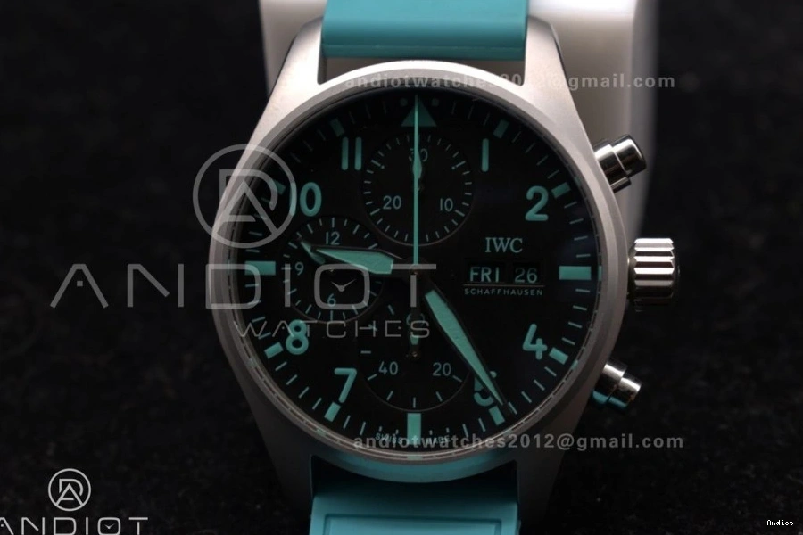 TEAM FORMULA  IW388106 Best IWC Factory 1:1 Green Mercedes-AMG Petronas  2023 Chronograph TW ONE 1103